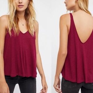 Free People Wine Tank Xs/S 20P 22L